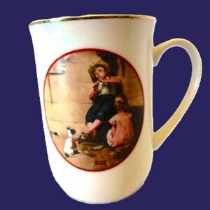 Vtg Norman Rockwell Special Edition Commemorative Mug, Young Lives Series 1982
